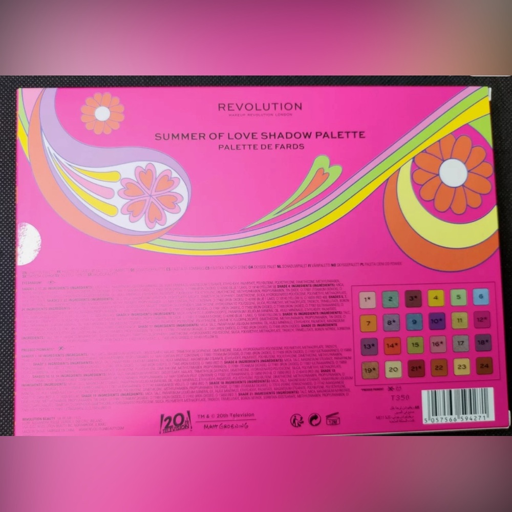 Makeup Revolution X The Simpsons 24 Eyeshadow Palette - Picture 2 of 3